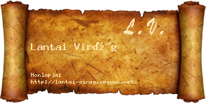 Lantai Virág névjegykártya